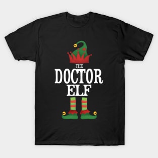 Doctor Elf Matching Family Group Christmas Party Pajamas T-Shirt